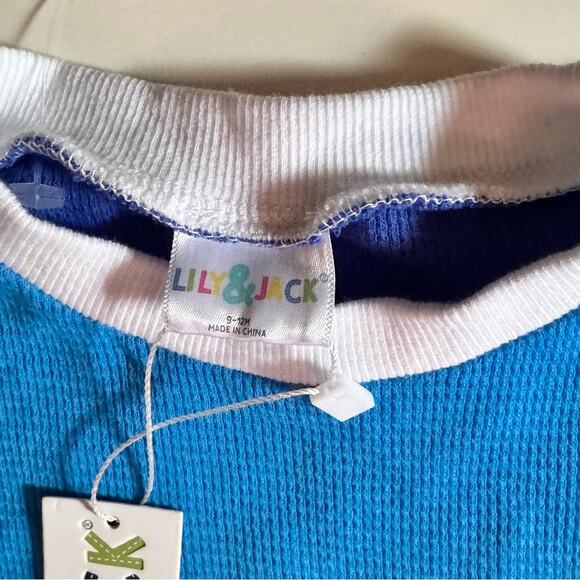 Lily & Jack Baby Boy Three Piece Shirt Shorts & Hat Matching Set  NWT Sz 9-12M - Picture 4 of 13